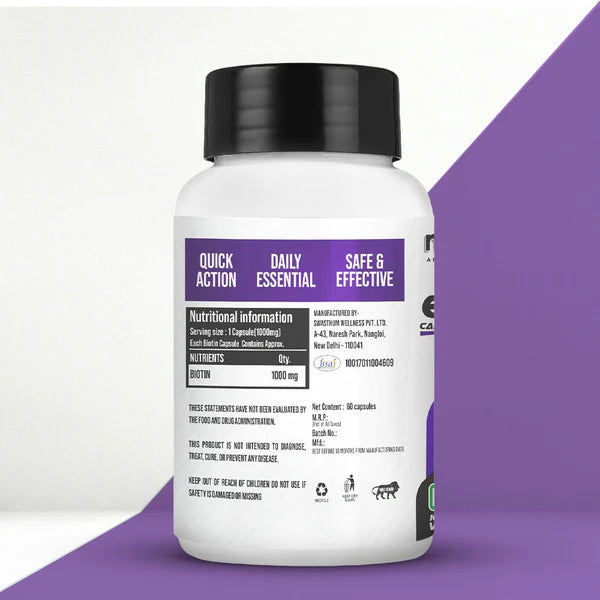 GetmyMettle Biotin 1000 mg