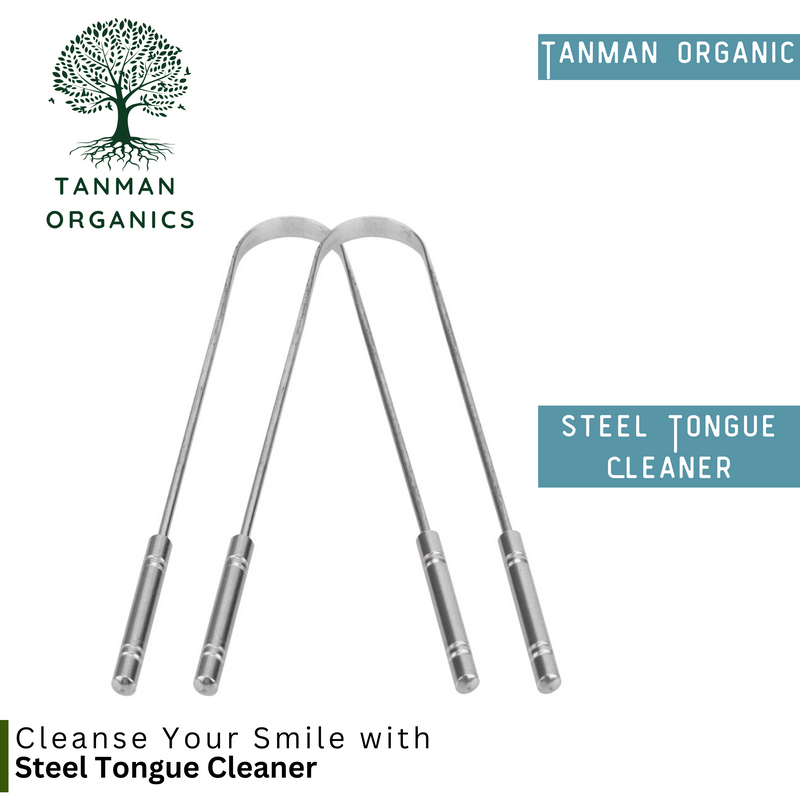 Tanman Organics SS Tongue Cleaner (Pack of 2)