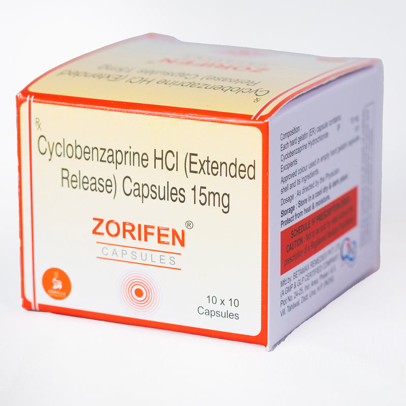 Zorifen Cyclobenzaprine HCI 10 Capsules 15mg