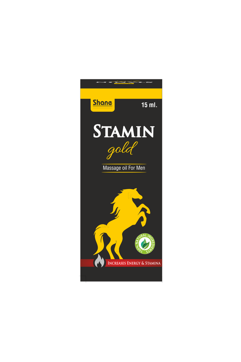 Shane I Stamina Gold I Massage Oil for Men I Increases Energy I Stamina I 100% Natural Ingredients I 15 ML