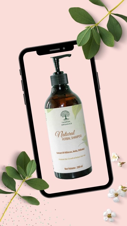 Natural Shampoo | Organic Ingredients | Anti Hair Fall | Hair Regrowth Shampoo | Reduce Hair Fall | Shinning Hair - Tanman Organics (Tanman Organics)