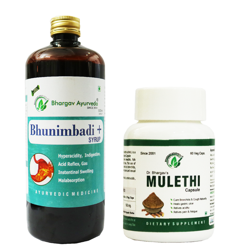 Dr.Bhargav's Bhunimbadi+Syrup 500 ml & Mulethi 60 Capsule