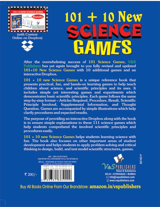 101+10 New Science Games  (With Online Content on  Dropbox)