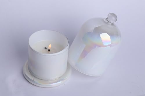 ARRK Heaven Candles Nice Fragrance Cream Bell Jar Candle with Fragrance Candles for Home || Bell Jar Candles