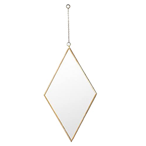 ATORSE® Nordic Wrought Iron Gold Dessing Mirror Wall Hanging Bathroom Wall Mirror M