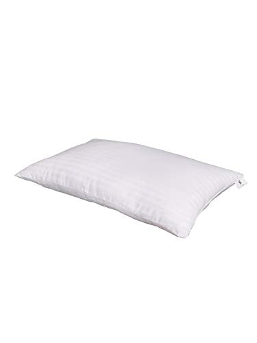 ROMEE 18 x 28 Inches Satin Fabric Soft Microfiber Bed Pillow Set of 1 (White)