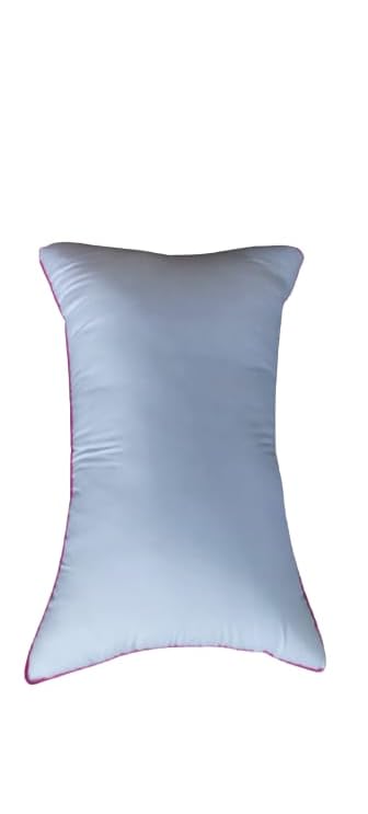 Aaradhya Pillow Conjugate Fiber Feeling Satin Fabric Bed Pillow for Sleeping (Size : 17 x 27 || Set of 8 Piece)