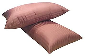 JY Polyester Pillow, Standard, Coffee Brown, 2 Pieces