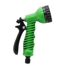 Sakoraware Garden Hose Nozzle Spray Gun Water Sprinkler with 8 Adjustable Watering Patterns- Suitable for Watering Lawn and Garden Car Bike Pets cleaning, Multicolour, 1 pc