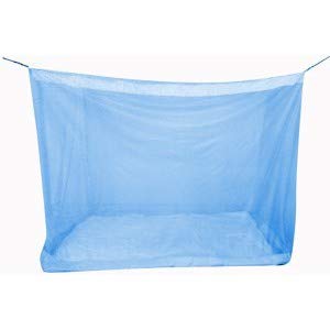 Divyanshi Mosquito Net Blue Mosquito Net for Single Bed/Double Bed, 4x6.5 Insect Protection Net