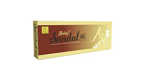 Balaji Sandal Premium DHOOP Sticks Pack of 3 (60 GM Each)