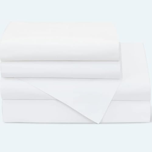 White, Cal King Set : Thomas Lee 100% USA Grown Pima Cotton Luxury California King Sheet Set