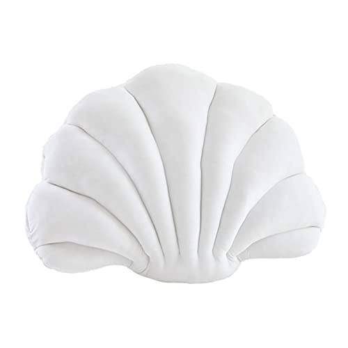 CALANDIS® Decorative Throw Pillow Floor Cushion Household Bedroom Car Seashell Pillows White | 1 Decorative Pillow