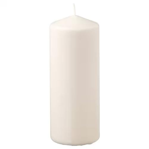 Digital Shoppy FENOMEN Unscented Pillar Candle, Natural, 19 cm (7 ½ ")