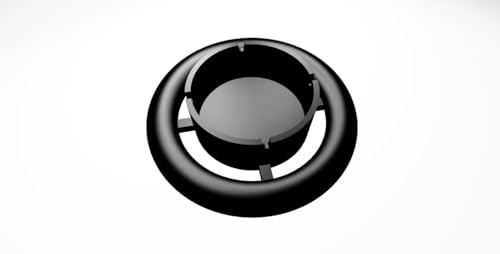 Printerverse Swimming Ashtray - Unique Swimming-Themed Design | Easy to Clean Ash Holder (black)
