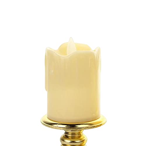 ATORSE® Flameless Candle Flickering Votive Candles Tealight Decor for Desk Festival 7Cmx14Cm