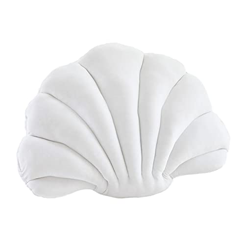 CALANDIS® Decorative Throw Pillow Floor Cushion Household Bedroom Car Seashell Pillows White | 1 Decorative Pillow