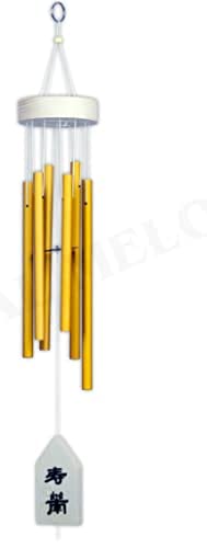 Trishakti Made up of 6 Pipe Wind Bells Chimes for Decorate Item with Sweet Sound for Positive Energy 30 Inches (Yellow)