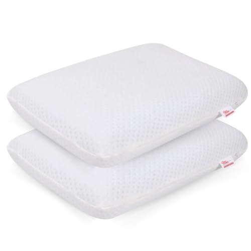 COCOFOAM Orthopedic Gel Infused Ventilated Memory Pillow (Pack of 1 Pillow, White)