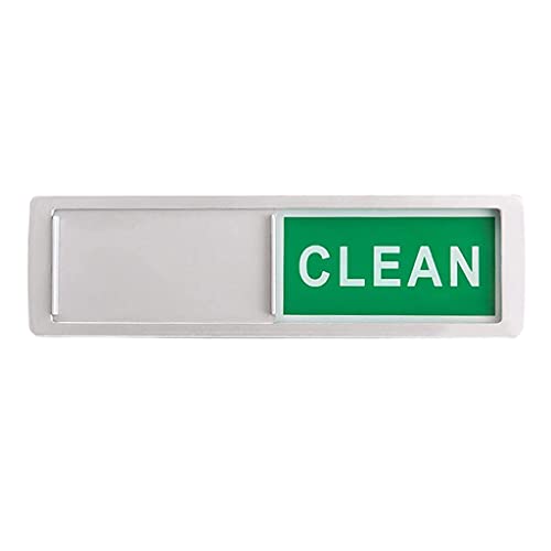 CALANDIS® Magnet Clean Dirty Sign Dishwasher Indicator for Kitchen Dishwasher Fridge Red Green Silver