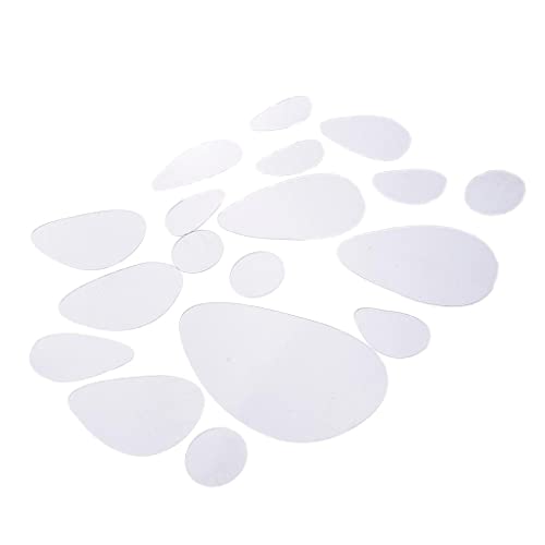 ATORSE® Cobblestone Shape 3D Wall Mirror Sticker/Tiles DIY Home Decor Sliver