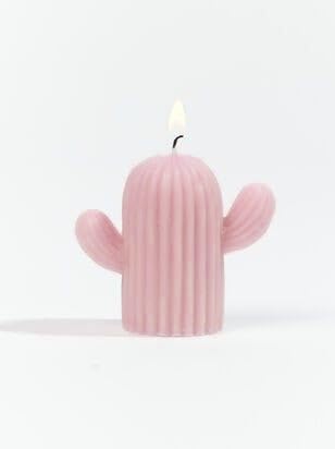 Cactus Candle | Pack of 4 | 100% Soy Wax | Vanilla Scented | Pink | Christmas Decor Candles