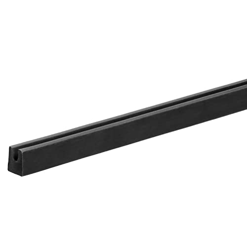 USA SEALING ZTRIM-315 Black Abrasion Resistant SBR Rubber Edge Trim Seal 0° to 220° F,1/4" Inside Width,5/16" Inside Height,3/8" Outside Width,3/8" Outside Length,10 ft. Length