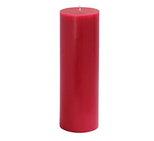 AUTOGROOMZ Pillar Candles for Birthday, Christmas, Wedding, Diwali, Anniversary (Black) (RED)