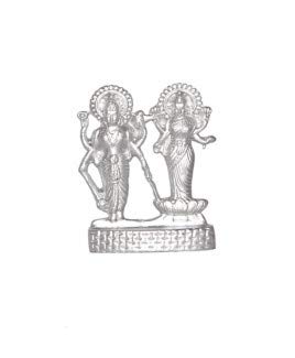 Astro Devam Original Parad Lakshmi Narayana Idol 105gm /Laxmi Narayan Murti for Home Pooja/Office Pooja/Lakshmi Narayan Idol for Prosperity AAA Quality and Lab Certified