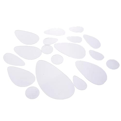 ATORSE® Cobblestone Shape 3D Wall Mirror Sticker/Tiles DIY Home Decor Sliver