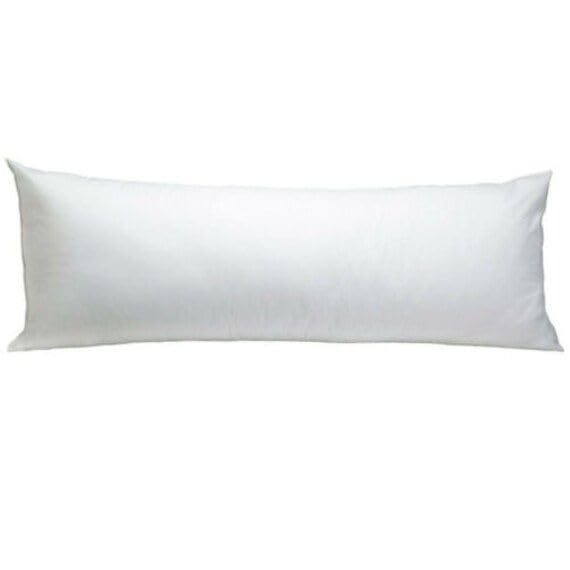 Luxurious Cotton Bed Pillow, 16x26 inches, Plush Polyester Filling, White, Stain-Resistant, Hypoallergenic (20x36)