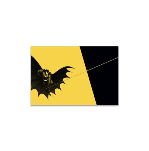 GADGETS WRAP Canvas Gallery Wrap Framed for Home Office Studio Living Room Decoration (11x9inch) - Batman Comic Art