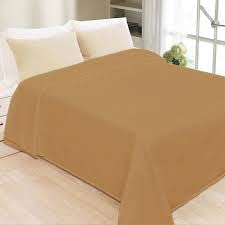 PPS Plain Fleece Blanket/Bedsheet, Big-Size, Soft and Warm (Beige)