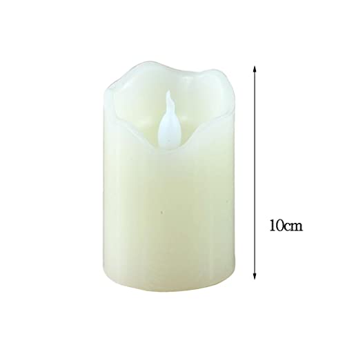 CALANDIS Electronic Oblique Edge LED Flameless Swing Flickering Candle Light 5x10cm