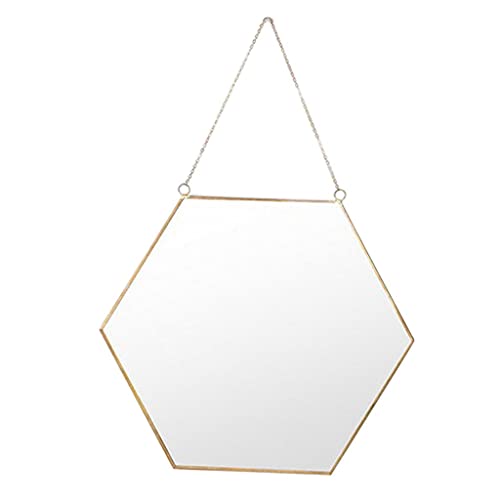 ATORSE® Nordic Wrought Iron Gold Dessing Mirror Wall Hanging Bathroom Wall Mirror S