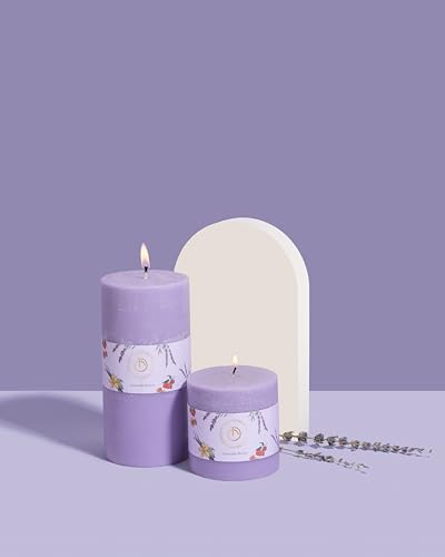 Doft Organic Aroma Candles | Lavender Breeze Fragrance | Gifting & Home Decor | Up to 110 Hours Burn Time