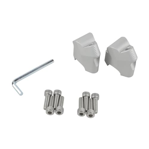LOOM TREE® Motor Handlebar Riser Modification Accessories Height Increase Raise Adapter Silver | Parts & Accessories | Motorcycle Parts | Handlebars, Grips & Levers | Risers