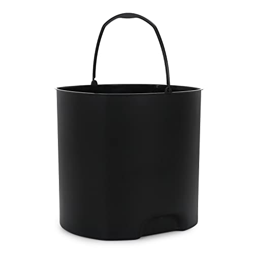 Kolorr Magnum 14 Litres Dustbin with Lid Large Plastic Garbage Waste Pedal Bin with Inner Bucket for Kitchen / Home / Office / Bathroom - (Dark Brown)