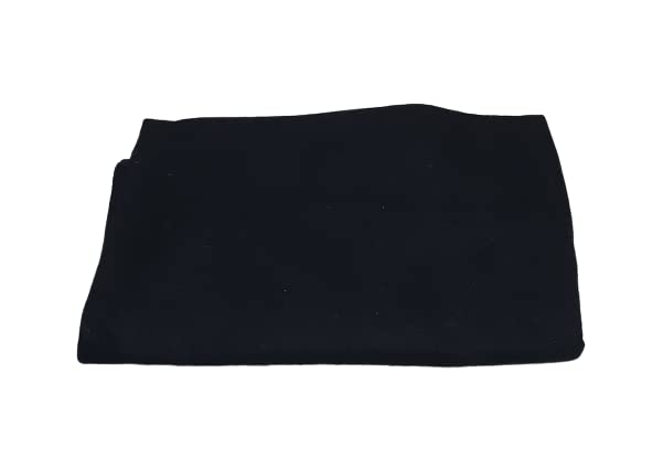 CHANDRAVATI MAMRAJ Plain Acrylic Wool Blankets, Full-Length, Solid-Design Single Bed [Black] ( 225 cm x 150 cm)