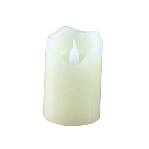 CALANDIS Electronic Oblique Edge LED Flameless Swing Flickering Candle Light 5x10cm