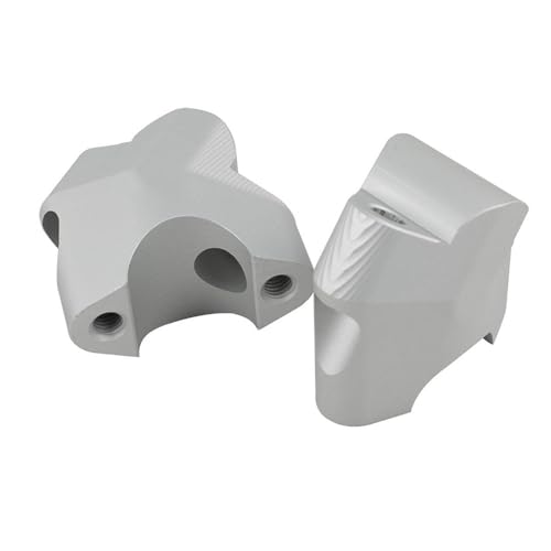 LOOM TREE® Motor Handlebar Riser Modification Accessories Height Increase Raise Adapter Silver | Parts & Accessories | Motorcycle Parts | Handlebars, Grips & Levers | Risers