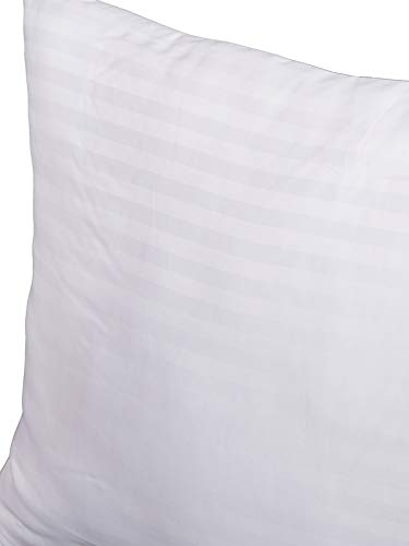 ROMEE 18 x 28 Inches Satin Fabric Soft Microfiber Bed Pillow Set of 1 (White)