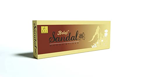 Balaji Sandal Premium DHOOP Sticks Pack of 3 (60 GM Each)