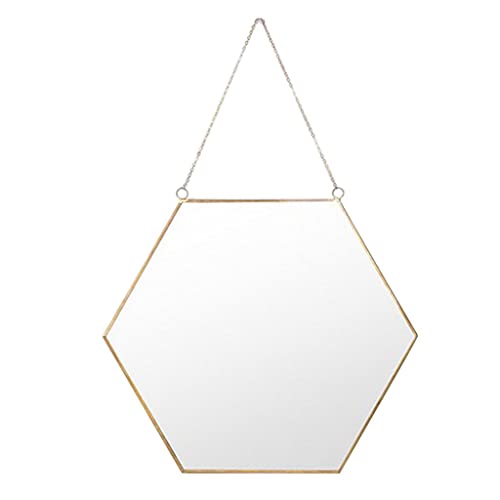 ATORSE® Nordic Wrought Iron Gold Dessing Mirror Wall Hanging Bathroom Wall Mirror S