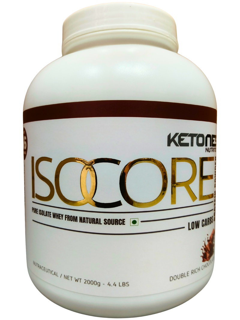 Ketones Nutrition Isocore Low Carb Whey Protein Isolate Powder – 4.40 Lbs, 2 Kg