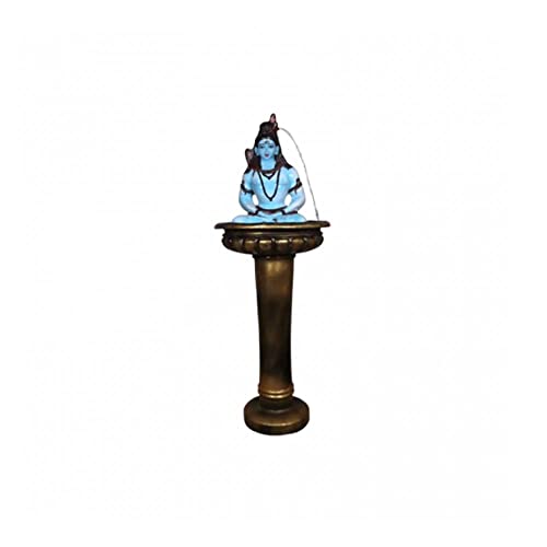 Waahkart Home & Decor Fountain with Mahadev and Golden Pot-Combo Pack