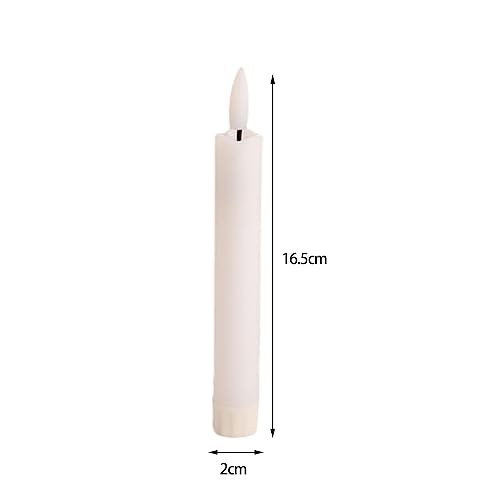 SECRET DESIRE 6X Led Pillar Candles Decor Flameless Candles for Holiday Festival New Year White