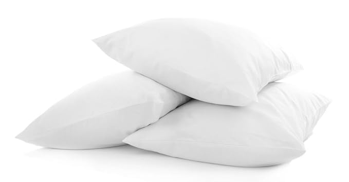 Indiqlo - Microfiber Soft White Pillows | Pillows for Sleeping White - Set of 3 (20 X 30 inch, White, Standard)