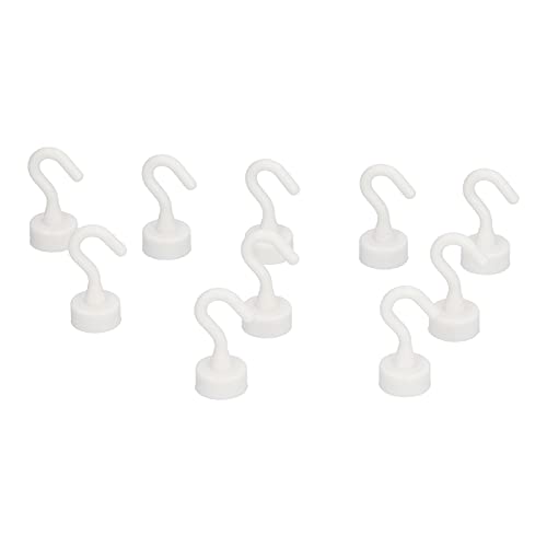 BROLEO Magnetic Hook, 10Pcs Magnet Hooks Heavy Duty ABS Portable for Home Use for Kitchen