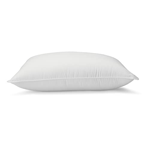 amazon basics Polyester Ultra Soft Down Alternative Bed Pillows Large 2 Pack- 20X26 inches (50.8 cmX66.04 cm)